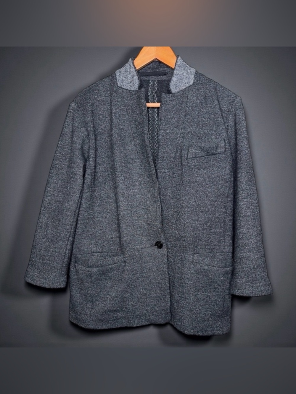 MASSIMO DUTTI JAPANESE FABRIC GRAY BLAZER COAT – SIZE SMALL FIT see listing